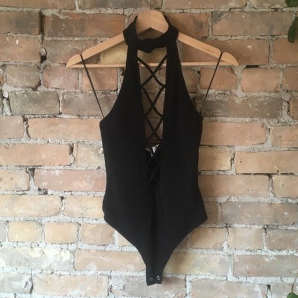 Express Black Body Suit - Picture 1 of 7
